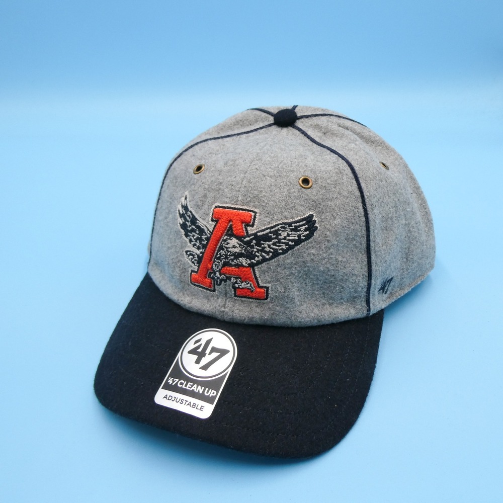 '47 Brand Hat Mens One Size Clean Up Auburn Tigers Grey Navy Wool Blend Cap